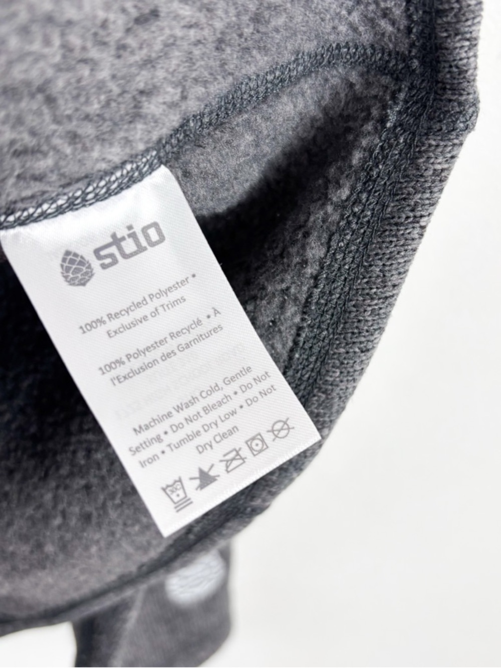 NWT Stio Heather Gray Zip Up Fleece Jacket Sz M - Picture 11 of 12